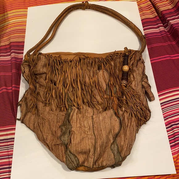 Lisandro Sarasola Vintage Hobo Fringe Handbag - Picture 1 of 10